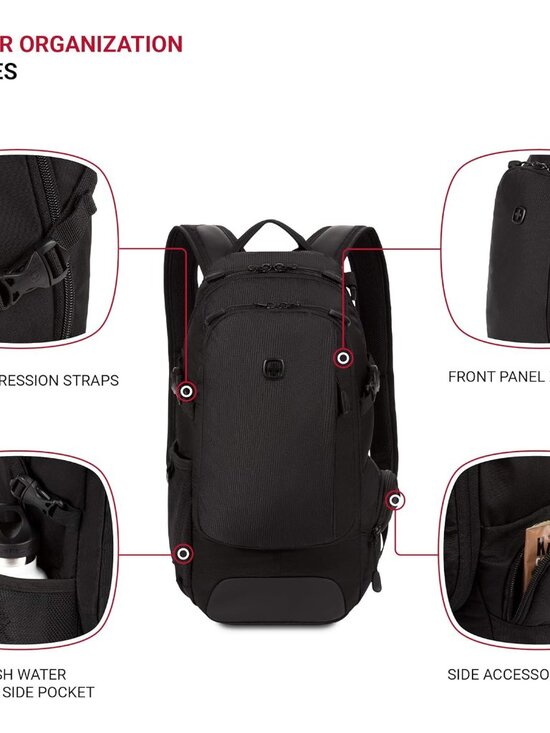3598 Narrow Daypack: Sleek, Organized, Water-Resistant Backpack for Commuters an main image 6